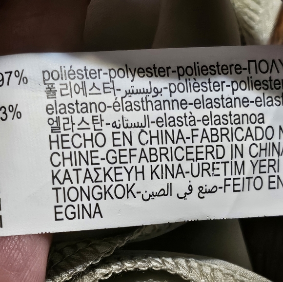 Zara Long Sleeve Satin Blouse Champagne Size XL - Picture 10 of 12